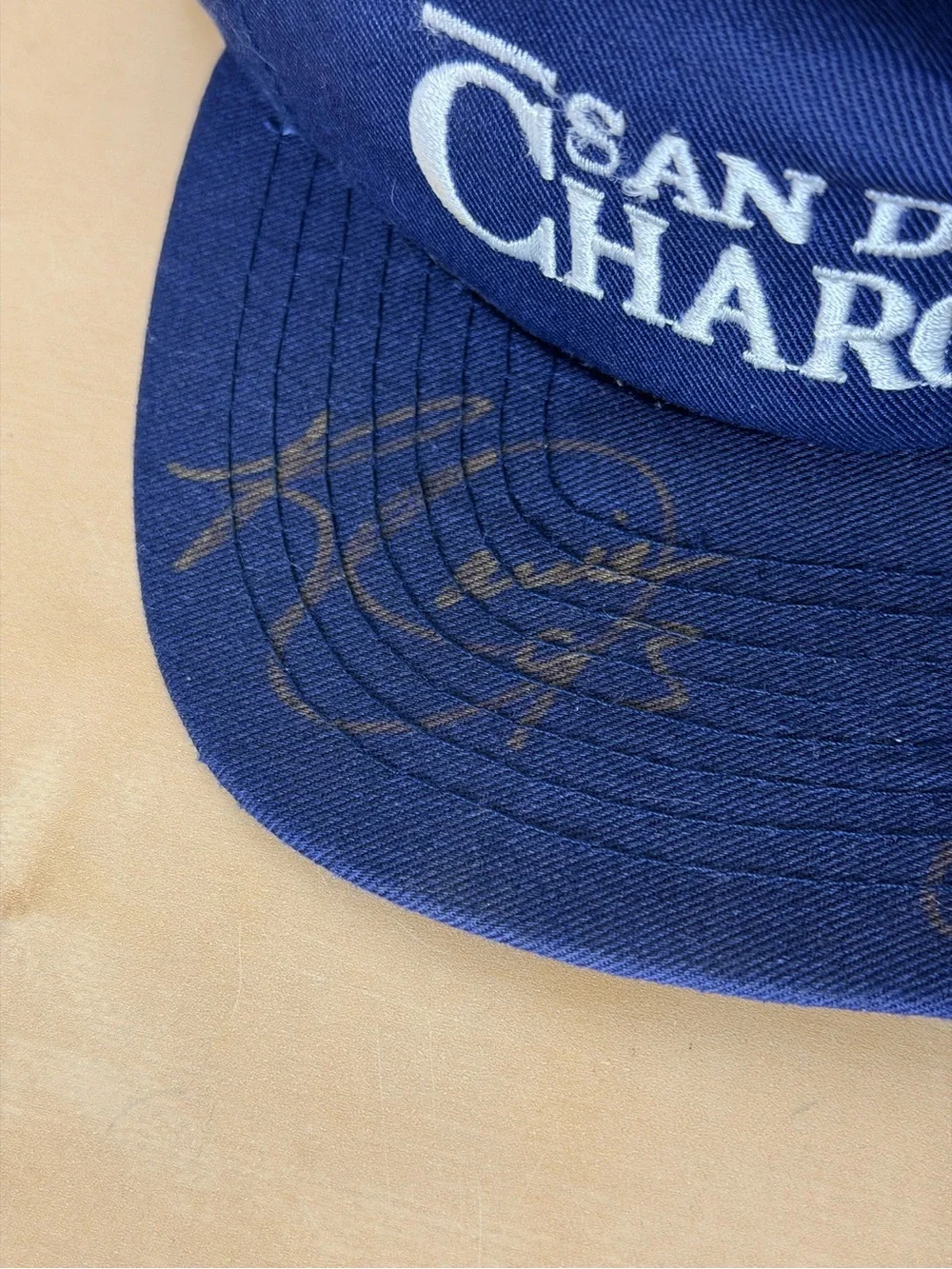 Vintage San Diego Chargers Signed NFL Pro Line Hat Davis Martin Hall Autographs